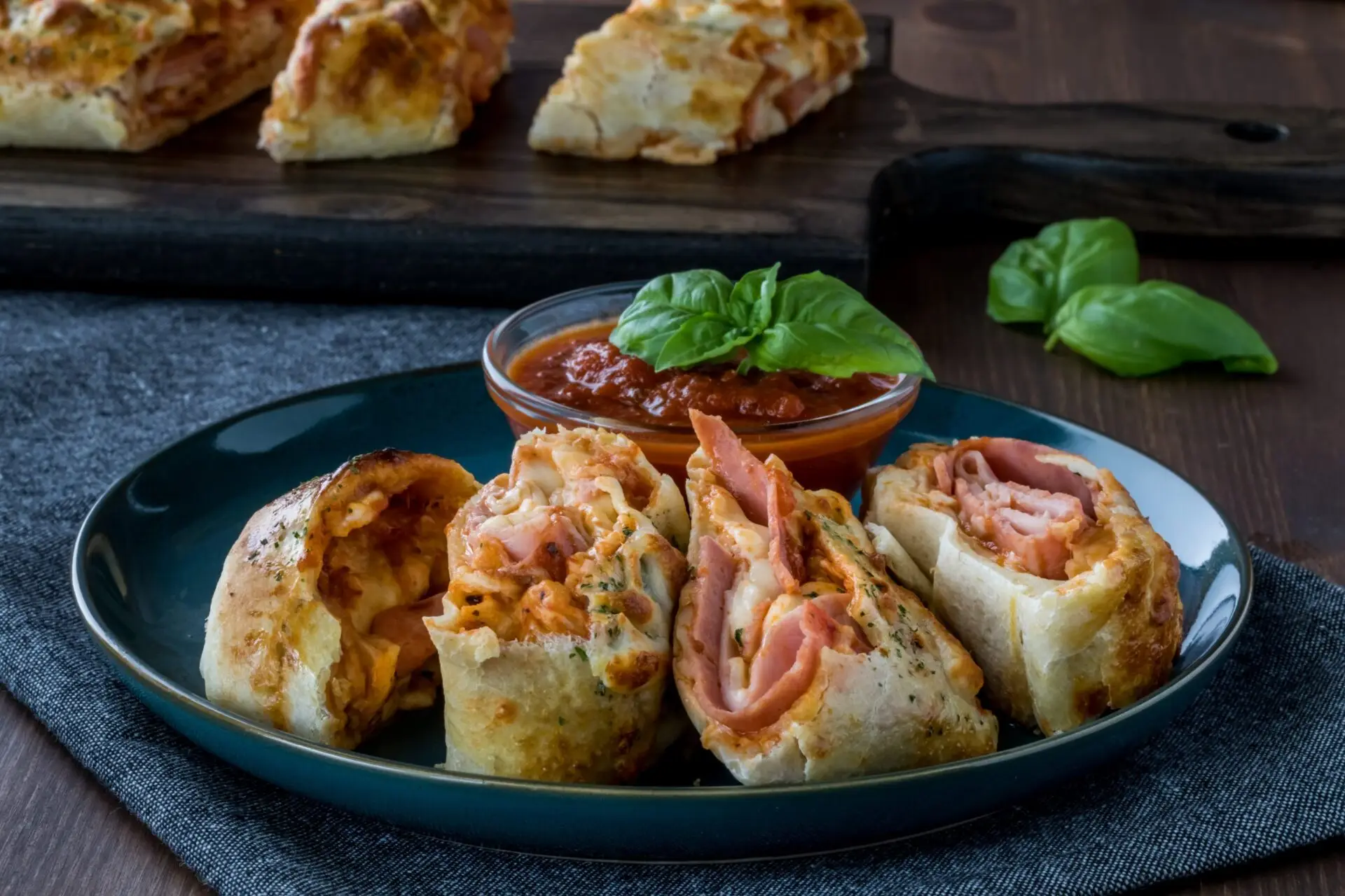 A,Close,Up,View,Of,Pieces,Of,Stromboli,On,A